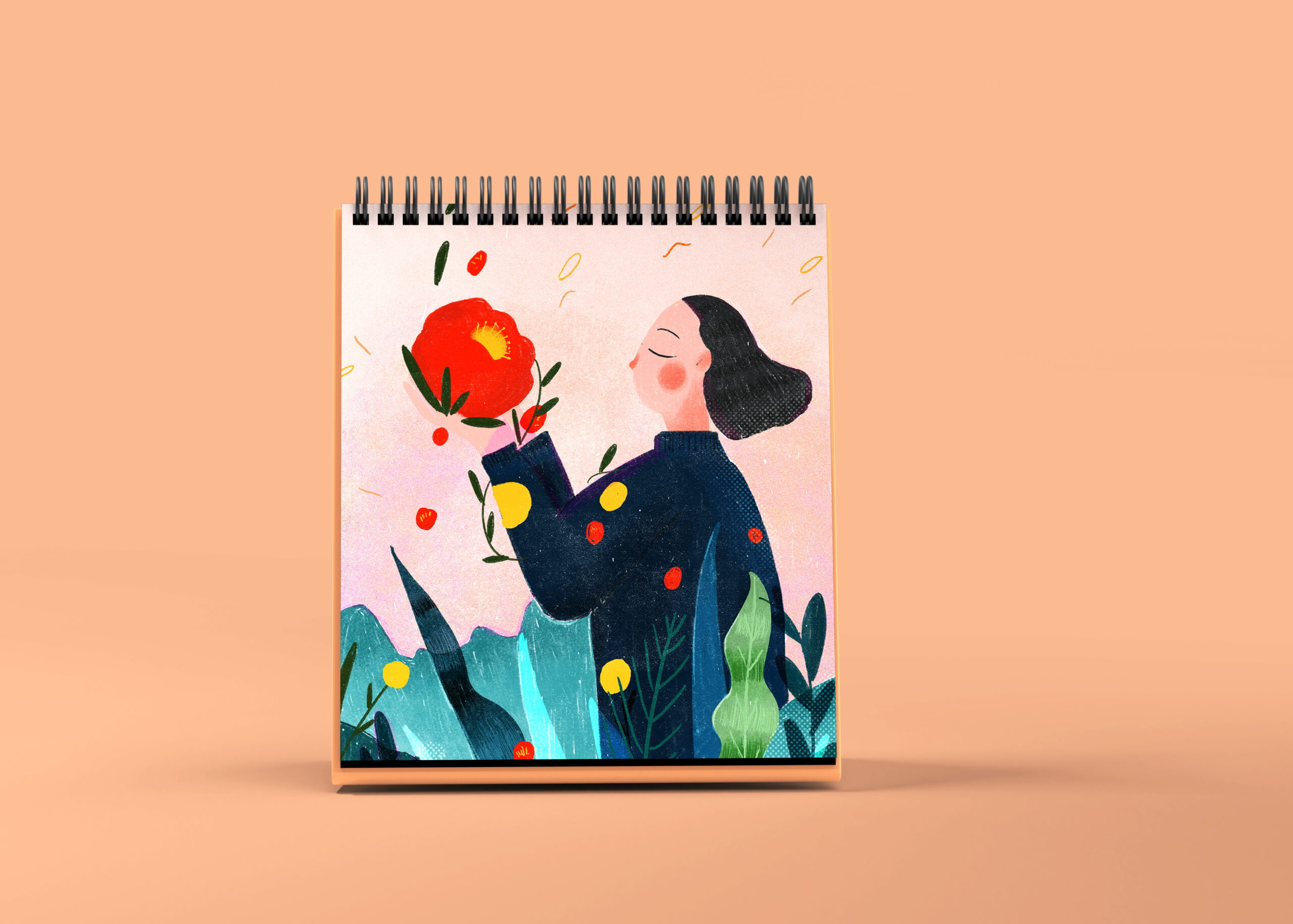 Free Table Calendar Mockup-2 Free Table Calendar Mockup-2